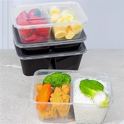 Prozorna brizgana embalažna škatla z dvema predelkoma